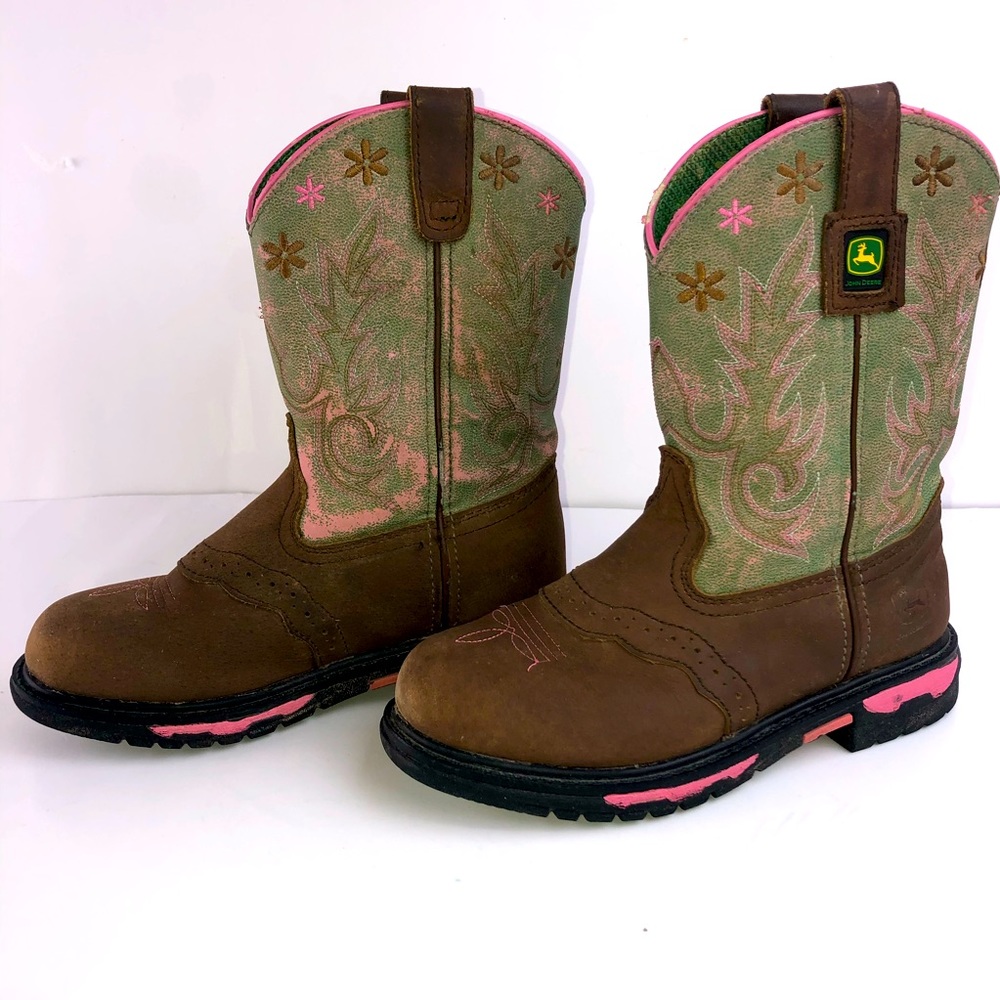 John Deere girls boots size 2m